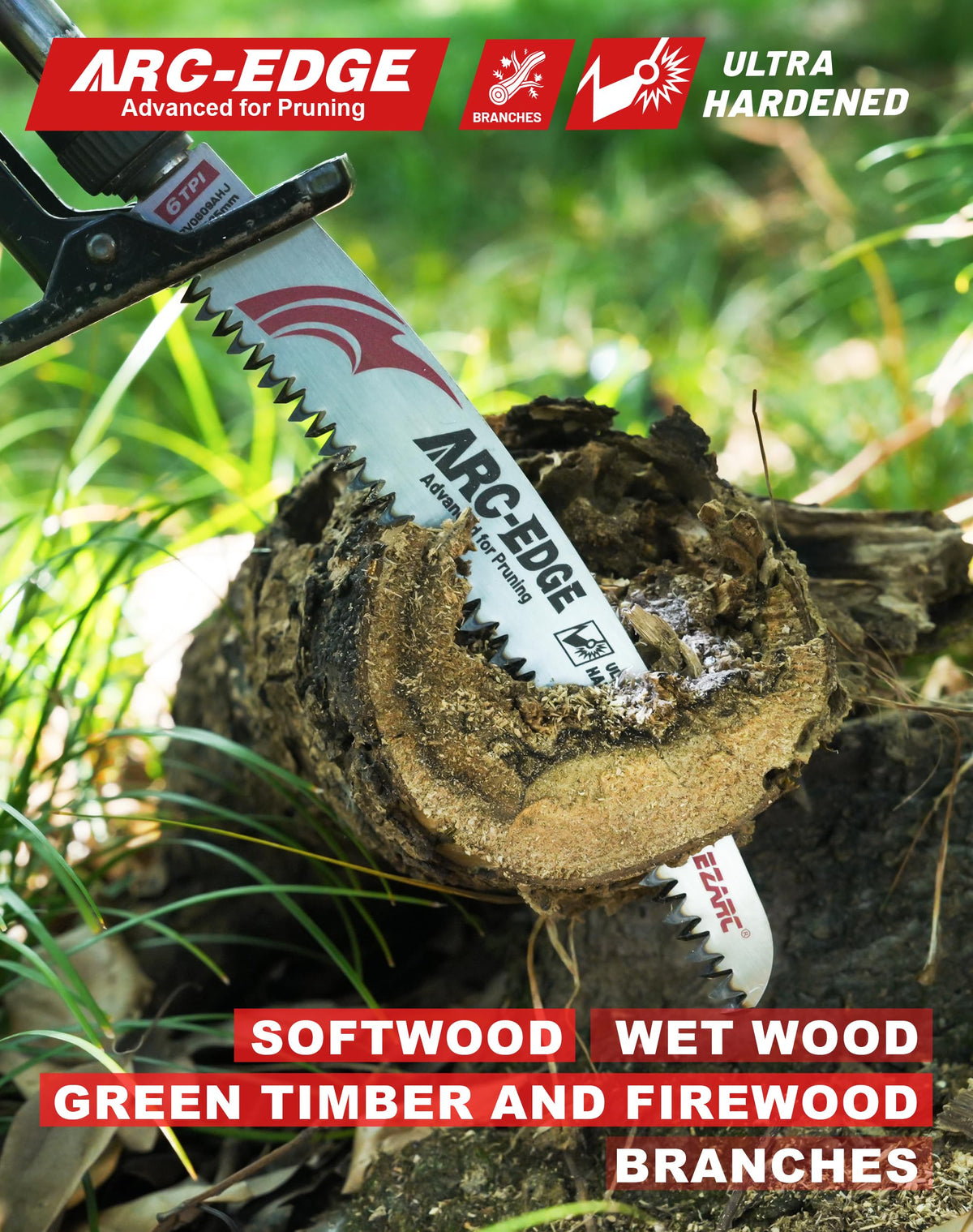 EZARC universal shank compatibility confirms fit with major saw brands.