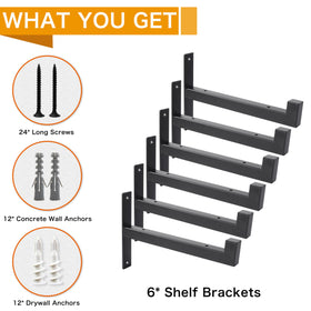 EZYDECOR kitchen setup showing brackets supporting pantry shelves