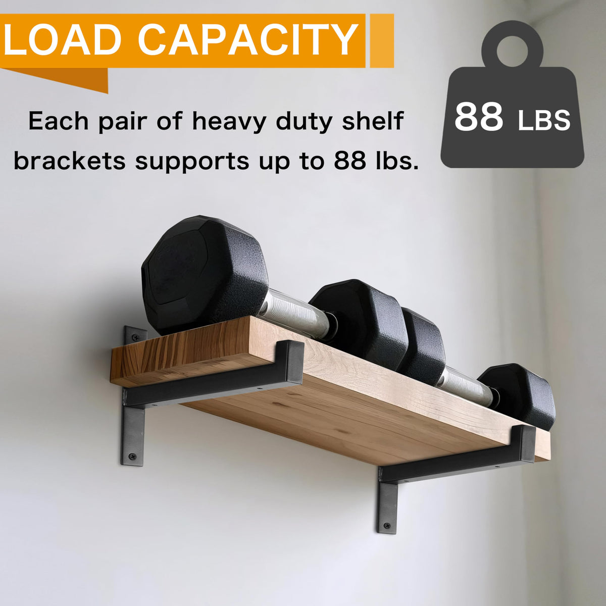 EZYDECOR lip-bracket support preview highlighting plank placement for stability