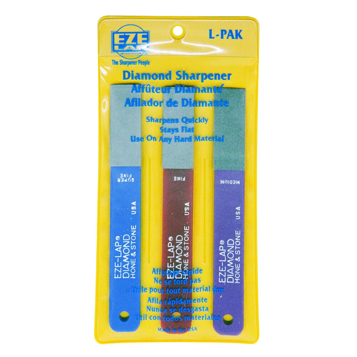 EZE-LAP EZLPACK-BRK diamond paddle 1200 grit for ultra-fine edge refinement.