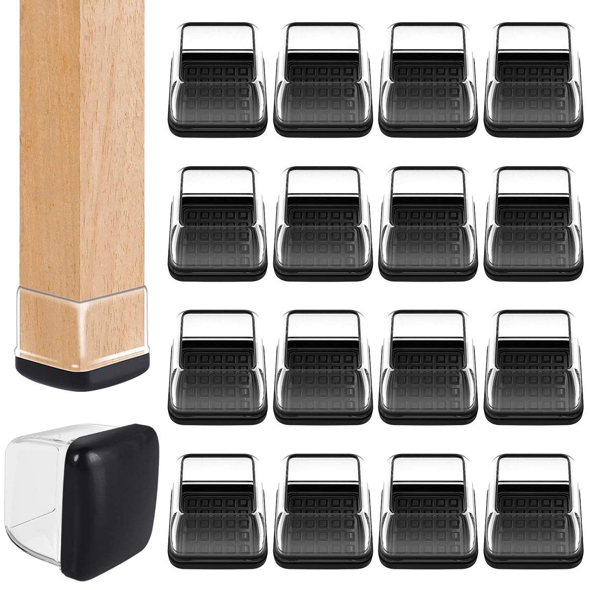 Ezprotekt chair sliders on carpet show smooth teflon bottom glide