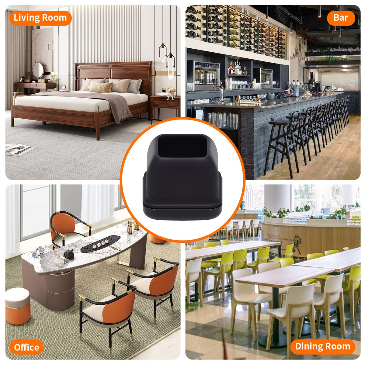 Ezprotekt dining table chair sliders ease motion on carpeted floors