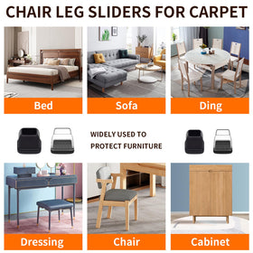 Ezprotekt end table feet covers shield carpet from wear