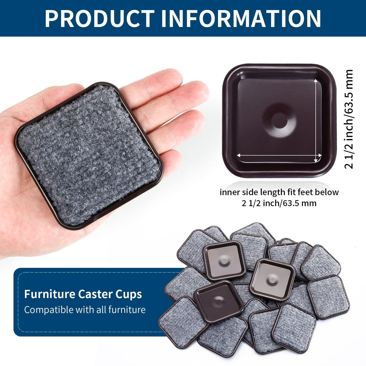 Ezprotekt felt slider close-up shows soft padding for quiet, smooth moves.