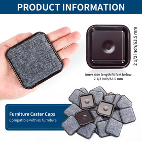 Ezprotekt felt slider close-up shows soft padding for quiet, smooth moves.