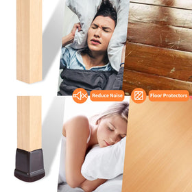 Ezprotekt floor protection demo shows smoother furniture movement with protectors