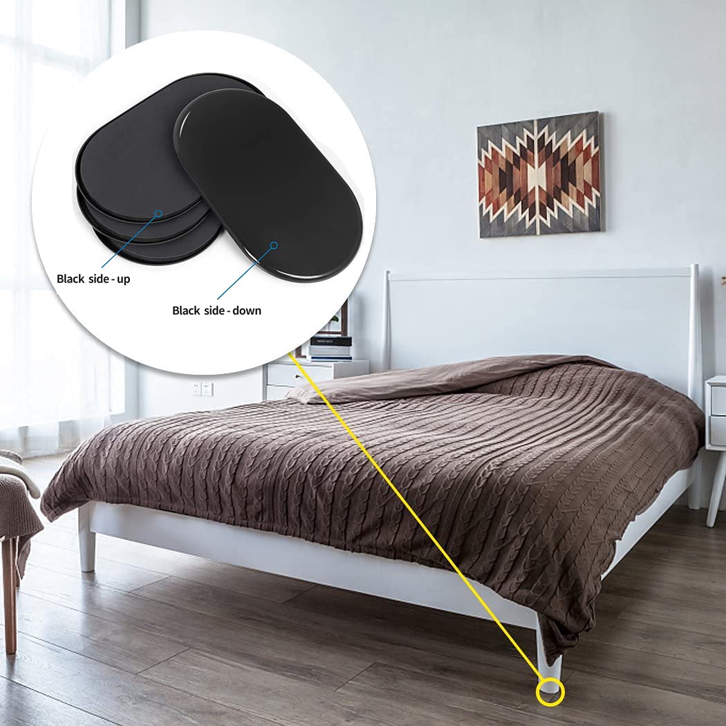 Ezprotekt sofa and dresser slides on carpet preserve floors during shifts.