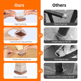 Ezprotekt protects hardwood, tile, and linoleum floors from scratches.
