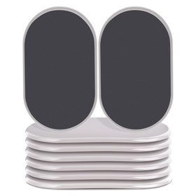 Ezprotekt 9-1/2-inch oval beige slider for easy heavy furniture movement