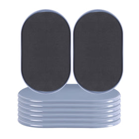 Ezprotekt reusable sliders under sofa enable easy, floor-protecting moves.