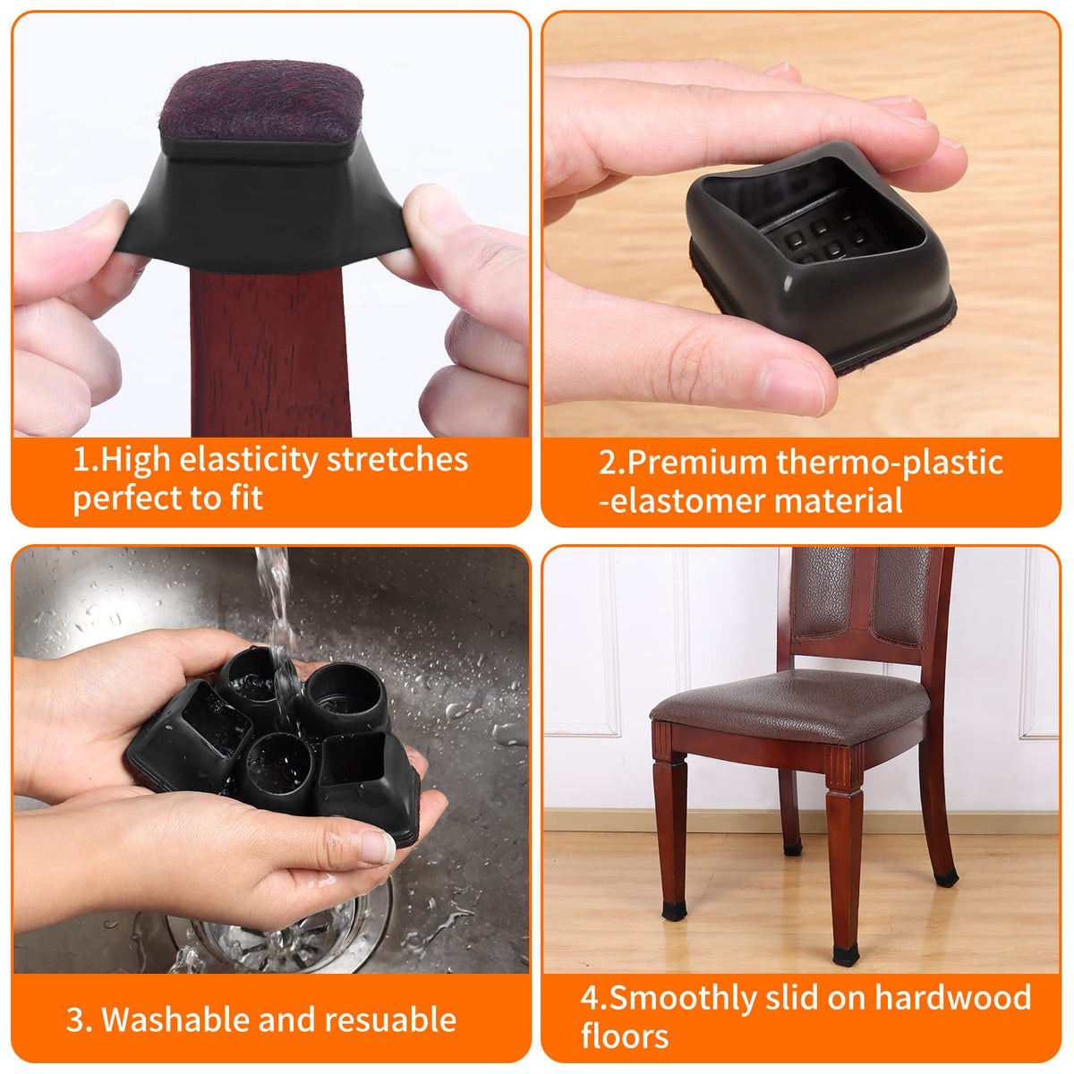 Ezprotekt slip-on design demonstrated for quick, tool-free setup.