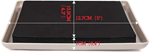 Ezprotekt under-leg sliders on beige carpet support safe sofa and bed moves.