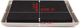 Ezprotekt under-leg sliders on beige carpet support safe sofa and bed moves.