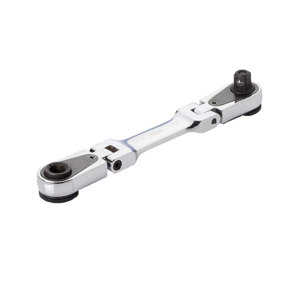 EZRED 4S04 micro combo ratchet with knurled thumb wheel for precise control in tight spaces.