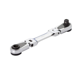 EZRED 4S04 micro combo ratchet with knurled thumb wheel for precise control in tight spaces.