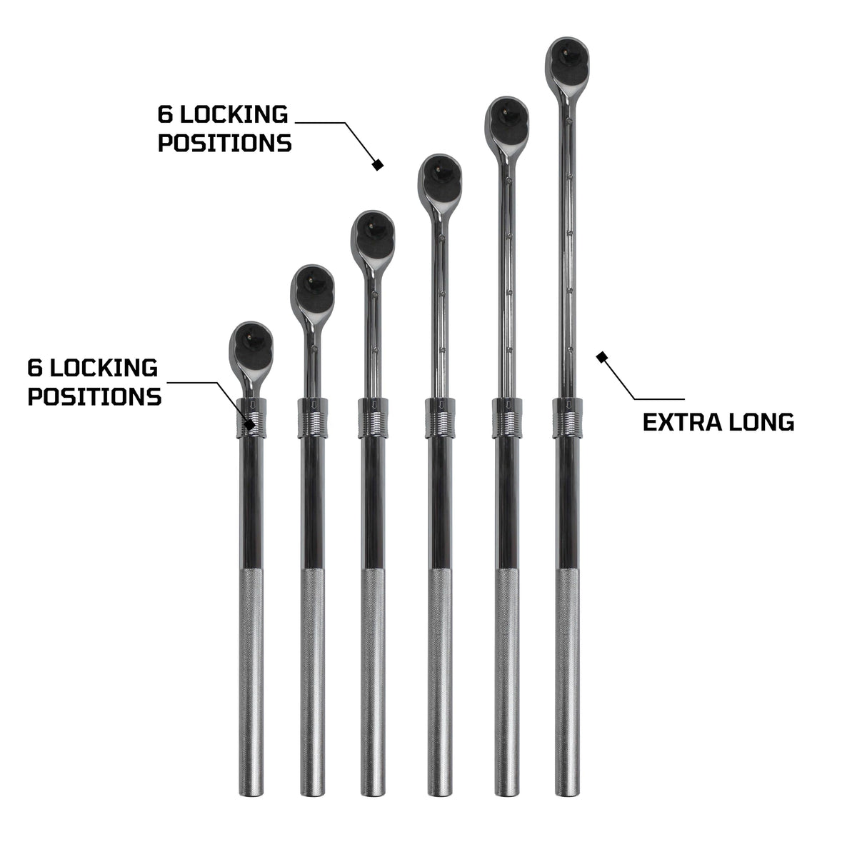 EZRED extendable ratchet in use for reaching awkward bolts.