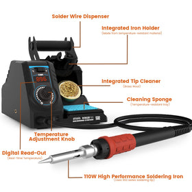 EZTOOLS 926LED V1 temperature control knob enabling stable heat during fixes.