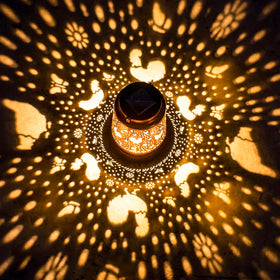 EZTZEN solar powered lantern lights automatically at dusk for simple illumination.