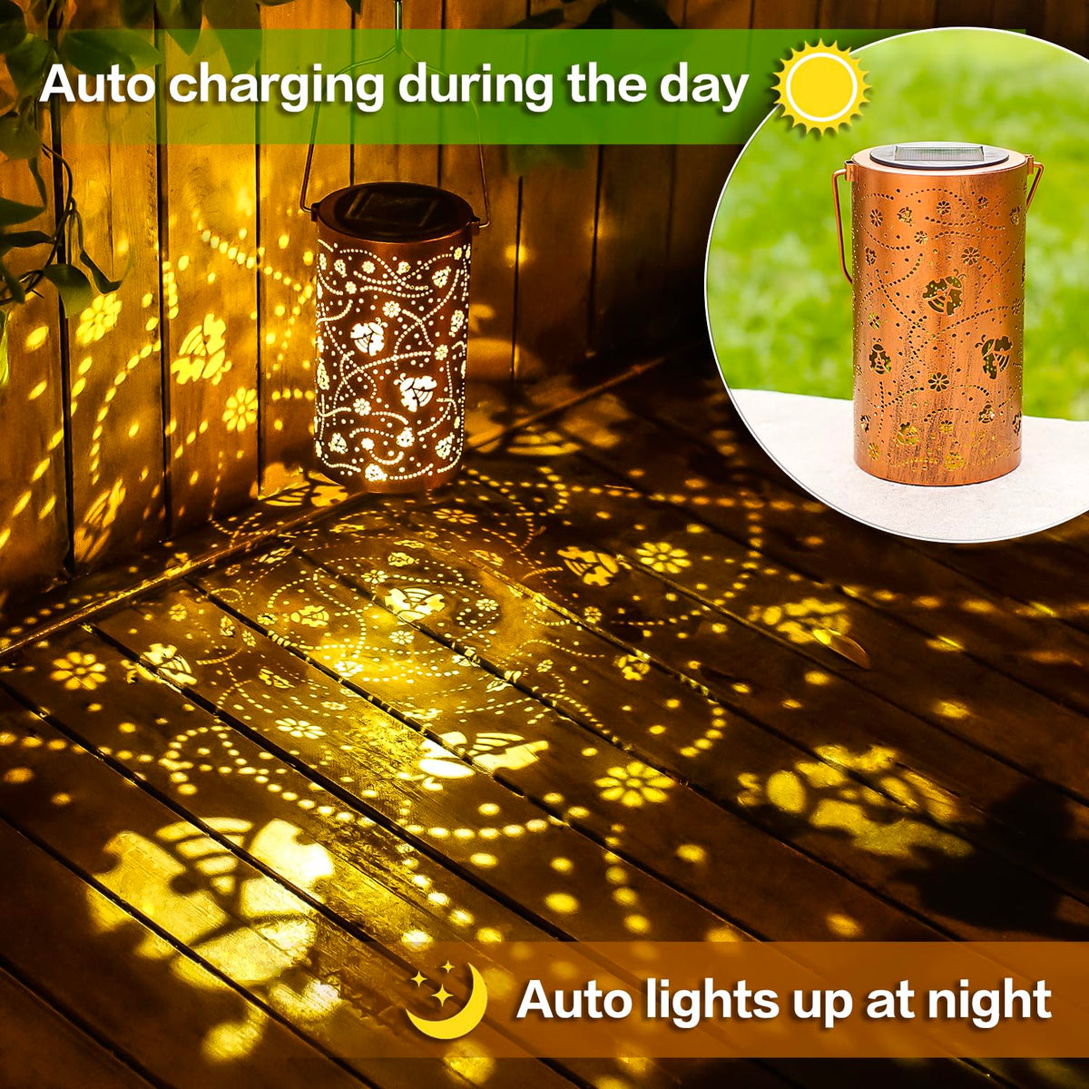 Ideal for yard, patio, or pathway illumination and ambiance.