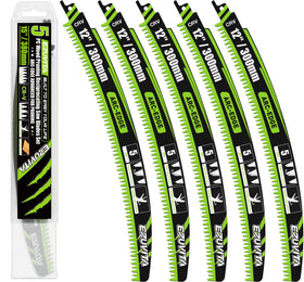 EZUVITA 12-inch arc curved blade set for smoother wood cutting and pruning.