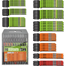 EZUVITA 50-piece blades kit with storage case for organized projects