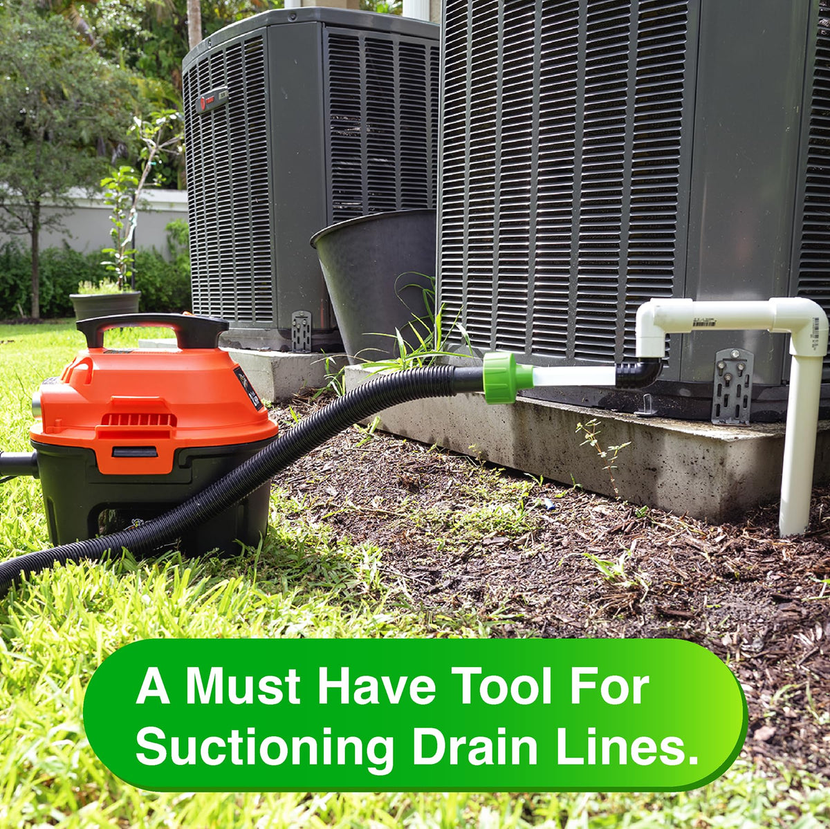 EZVAC dirt and sediment visibility helps track cleaning progress.