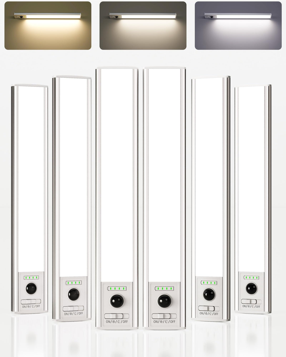 EZVALO 12-inch wireless under-cabinet lighting for clutter-free installation.