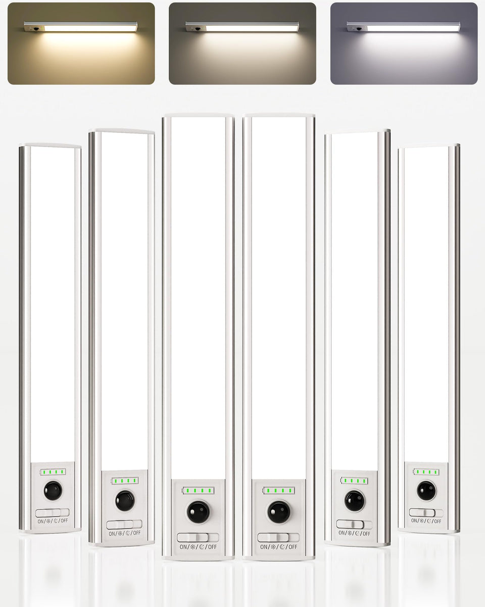 EZVALO 12-inch wireless under-cabinet lighting for clutter-free installation.