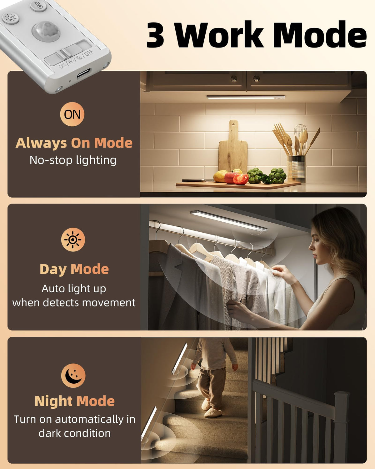EZVALO 134 LED offers warm, natural, and cool temps for mood lighting