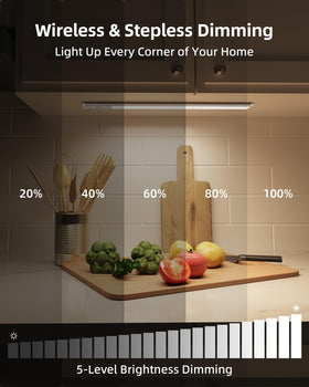 EZVALO dimmer panel allows adjustable brightness for evenings and ambient tasks