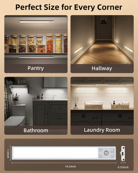 EZVALO 134 LED kit includes iron plates for flexible closet setups