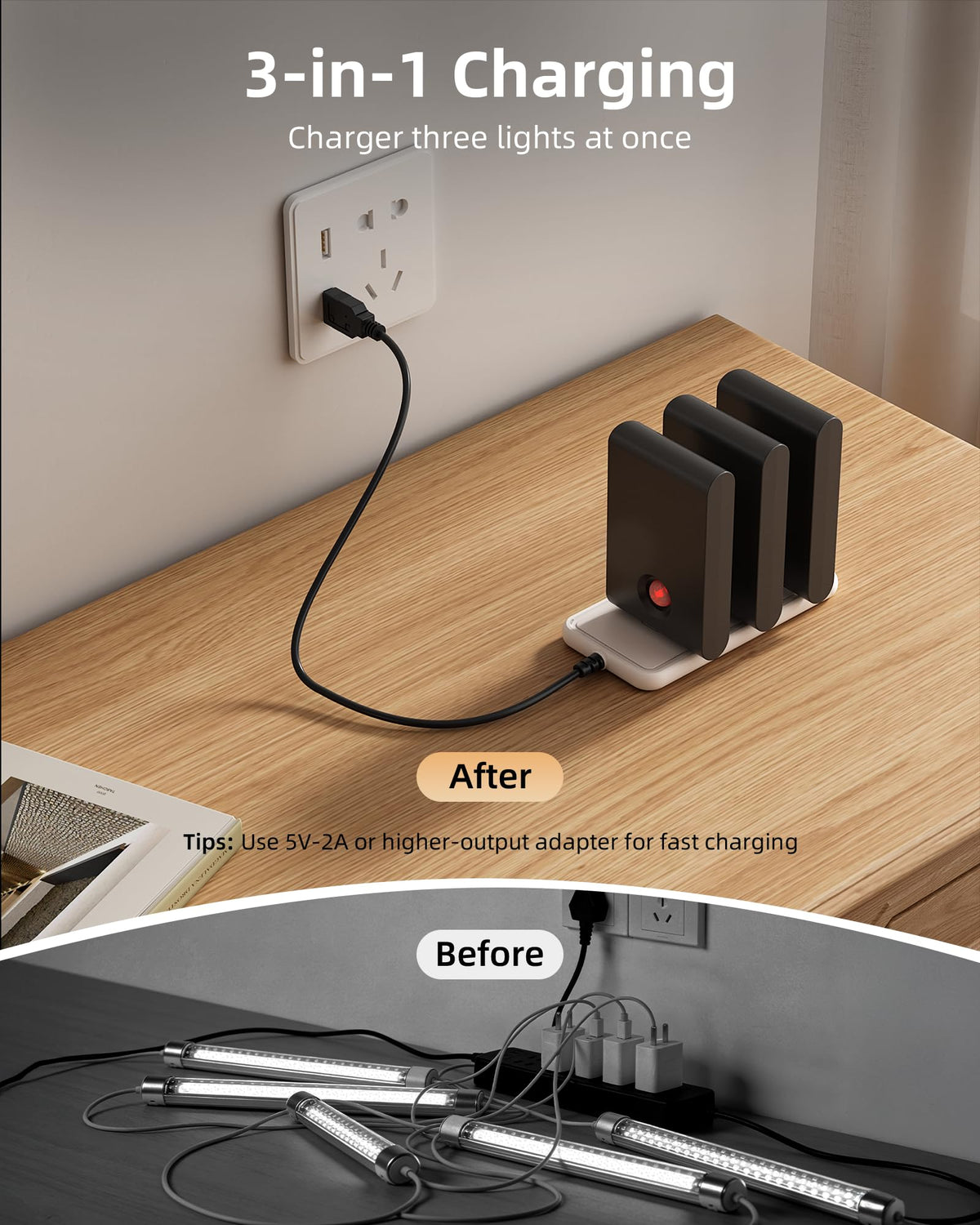 EZVALO 1500mAh rechargeable battery powering long-lasting use