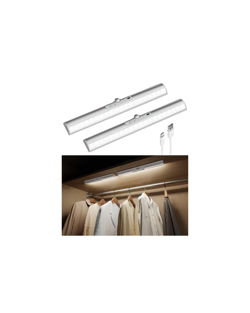 EZVALO 15-inch motion closet light with rotatable sensor brightens entryways clearly.