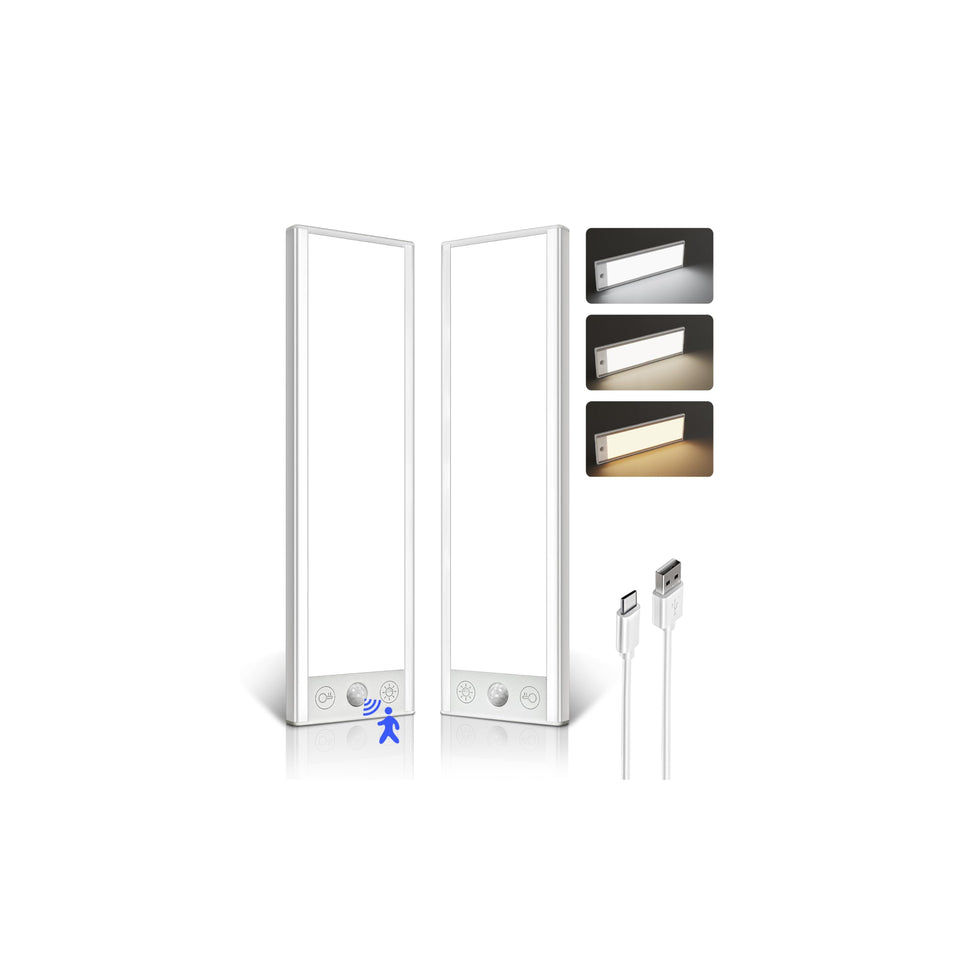 EZVALO 200LM under-cabinet light panel brightens countertops with even illumination.