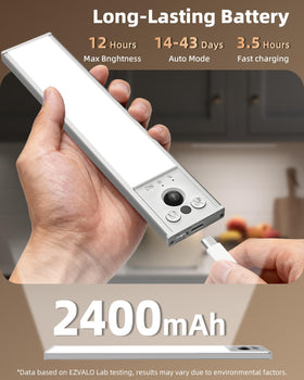 EZVALO three-color-temp lighting with dimming options