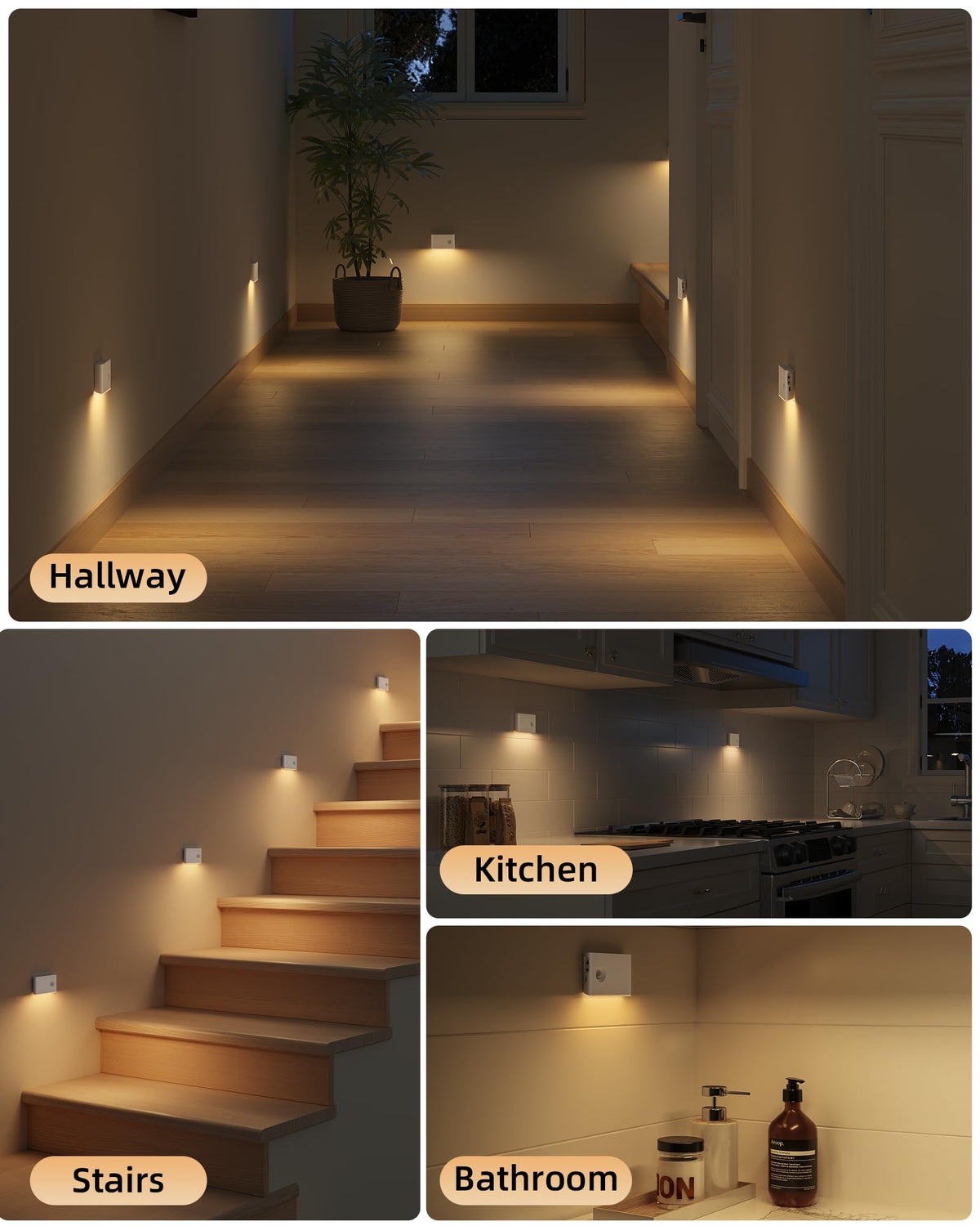 EZVALO 3000K soft white light creating warm, glare-free ambiance