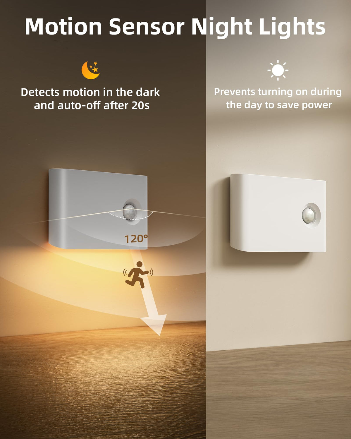 EZVALO 3000K soft white night light for warm ambience