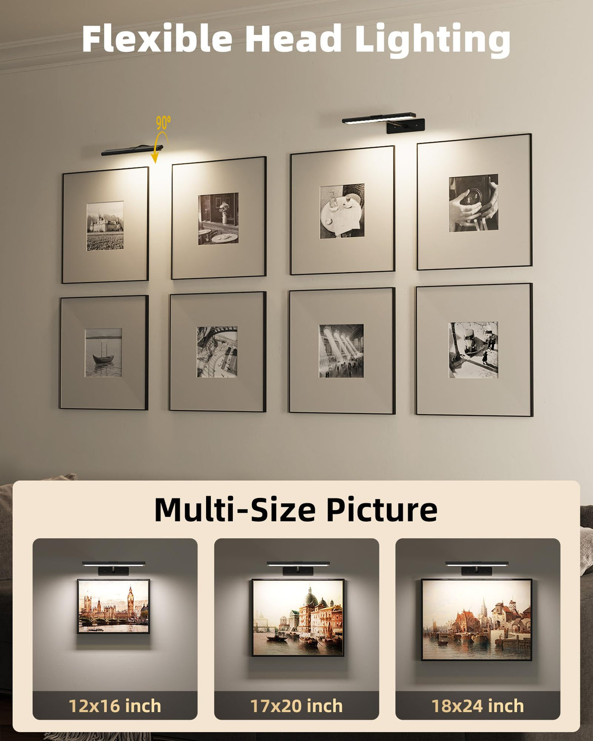 EZVALO three color temperatures help set mood for galleries and living rooms.