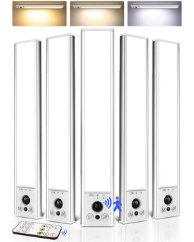 EZVALO 5-pack under-cabinet lighting with magnetic mounting for quick, tool-free installation.