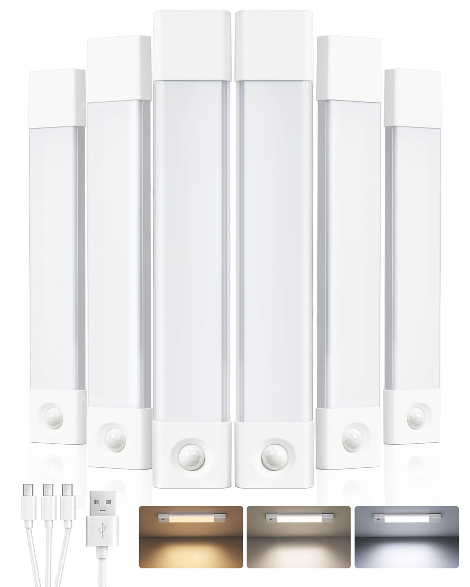 EZVALO 6-pack under-cabinet lighting pack provides bright, energy-efficient kitchen illumination.