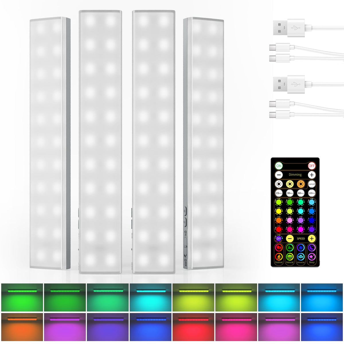 EZVALO color-changing light bar with remote for ambient kitchen lighting