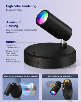 EZVALO 80-lumen output provides glare-free accent lighting