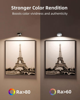 EZVALO Art lighting suits frames, posters, and small canvases.