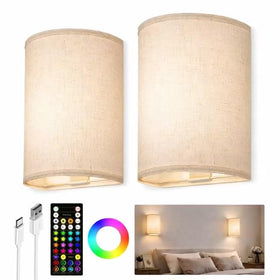 EZVALO battery wall sconce with remote for easy control.