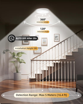 EZVALO ceiling light with remote control for easy on off and color adjustment.