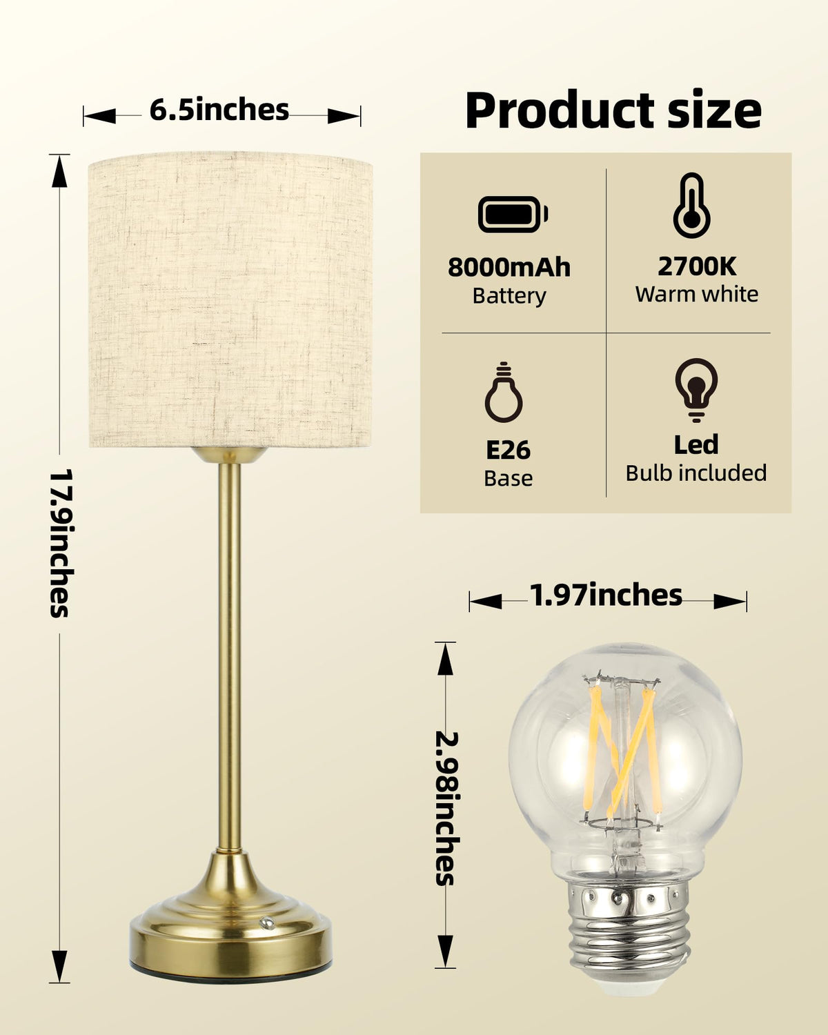 EZVALO table lamp emitting 2700K ambient glow ideal for dining areas