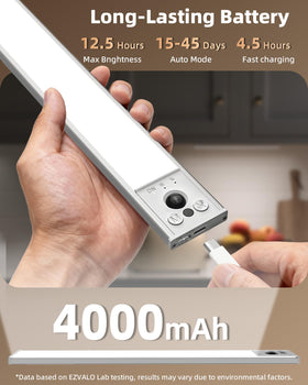 Three-color temps and dimmable brightness for customized ambience.