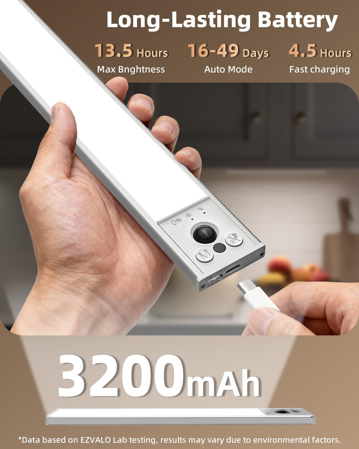 EZVALO dimmable 3-color-temps for tailored ambiance