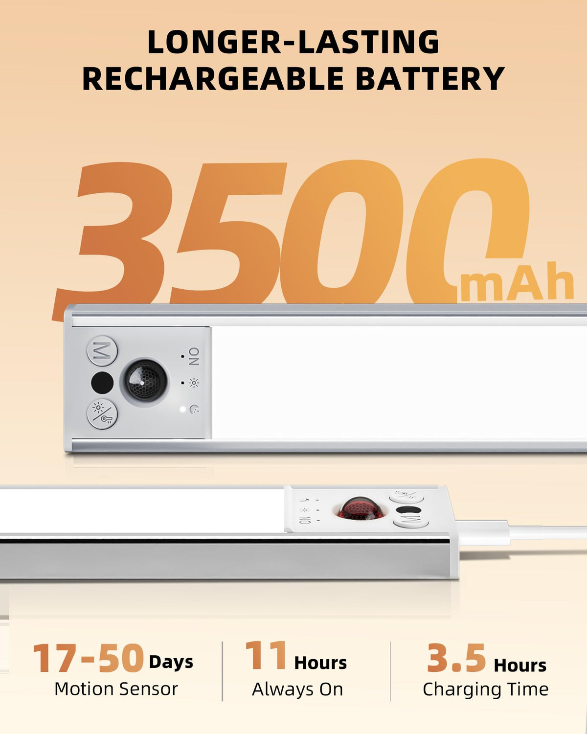 EZVALO dimmable closet light with stepless brightness for precise task lighting.