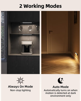 EZVALO dimmable light showing three color temperatures for versatile use.
